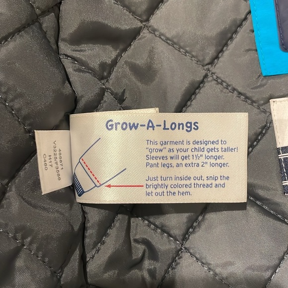 EUC LAND’S END girls squall jacket size 14 coat blue - Picture 6 of 7